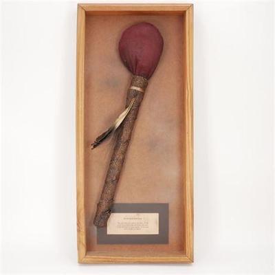Native American Buffalo Rattle Replica