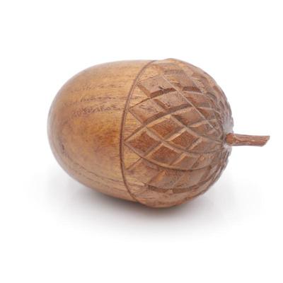 Carved Wooden Acorn