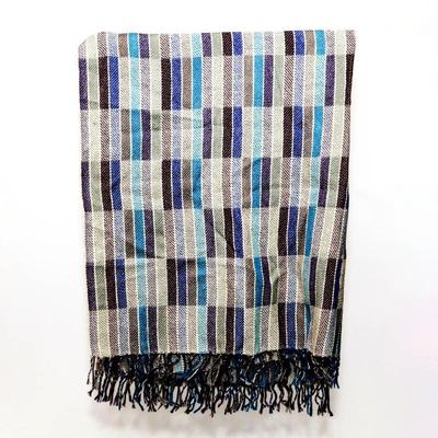 Kelmscott 100% Cotswold Wool Striped Shawl