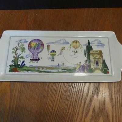 Vintage 1984-1988 Villeroy & Bosh "Le Balloon" Large Sandwich Tray