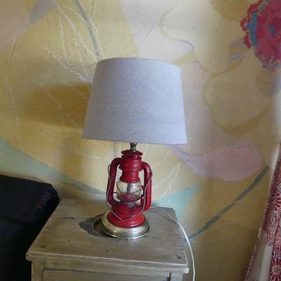 Vintage Nautical Lantern Lamp - 17" Tall
