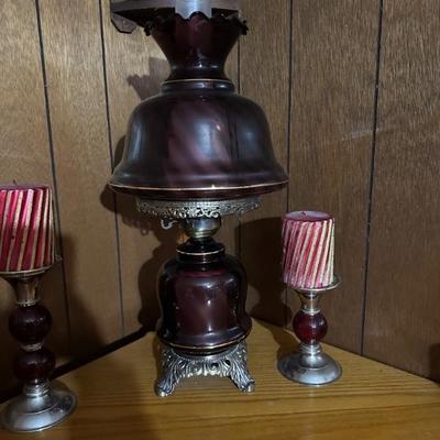 amethyst hurricane lamp 
