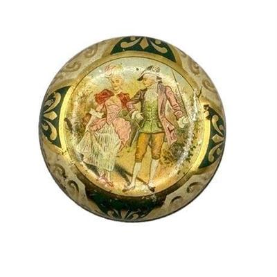Zig Zag Confection Tin, Antique