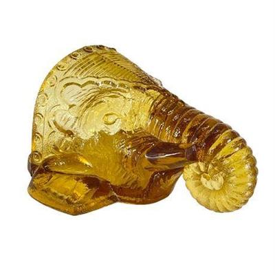 King Son & Co 1890 Amber Elephant Match Holder