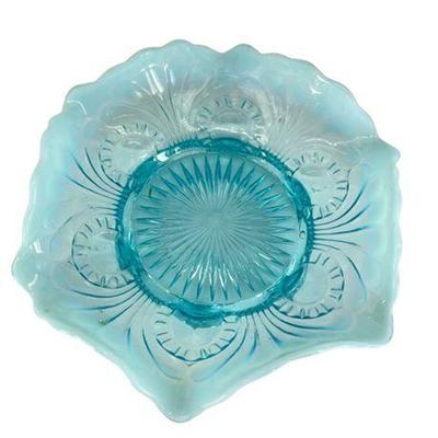 Jefferson Victorian Blue Opalescent Bon Bon Dish