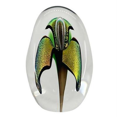 Ron Schuster Dichronic Lily Paper Weight