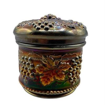 Northwood Grape and Cable Cracker Jar