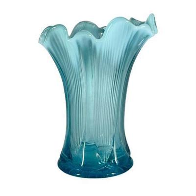 Jefferson Blue opalescent Vase