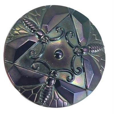 1900s Dragon fly Amethyst Carnival Glass Hat Pin