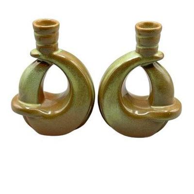 Francoma Prairie Green No 305 Candlesticks