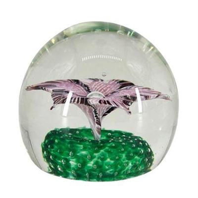 Murano Fratelli Toso Floral Paperweight