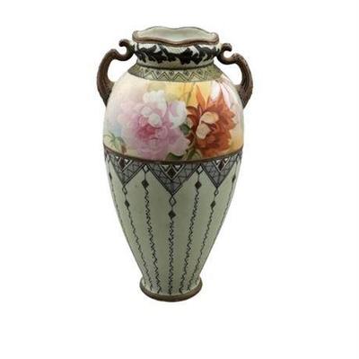 Antique Nippon Double Handle Vase