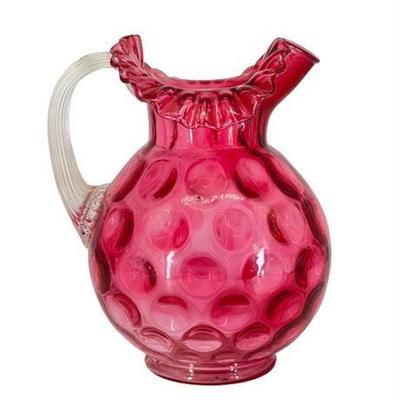 Antique Fenton Thumbprint Pitcher