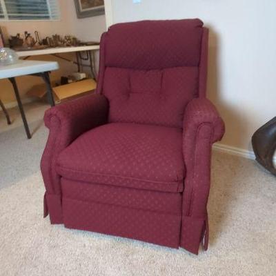 Burgundy Rocking Chair