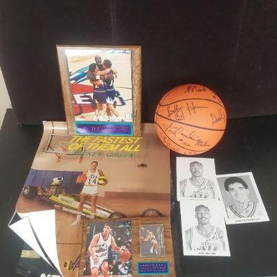 Jazz Autographed Basketball, Autographed, Official Jazz Collectibles, & Posters