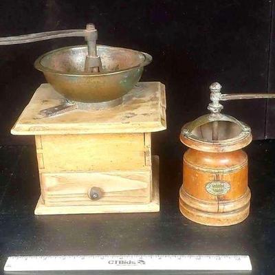 Antique Hand Crank Coffee Grinders
