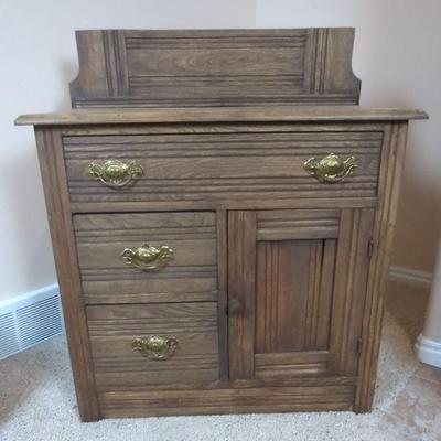 Antique Solid Wood Chest Of Drawers