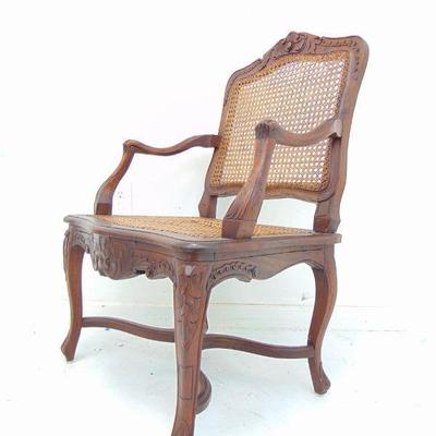 French cane chair