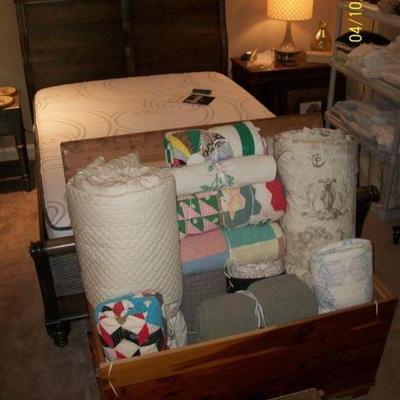 Sale Photo Thumbnail #6: Cedar Chest w/ Quilts