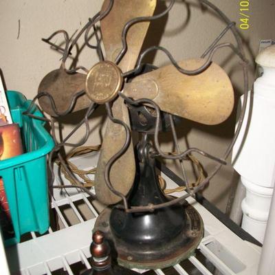 Vintage Sears and Roebuck Gold Wave Fan