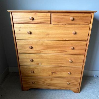 Large Pine Chest Of Drawers	