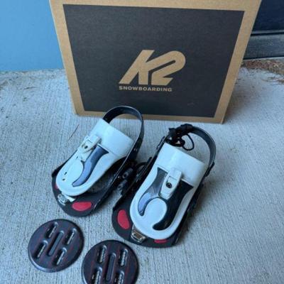 K2 Snowboard Bindings - White/Black	