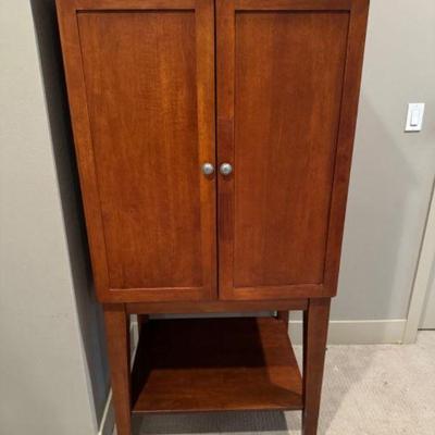 Cherry Wood Bar Cabinet	