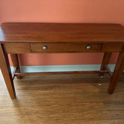 Cherry Wood Console Table w/ 1 Drawer	