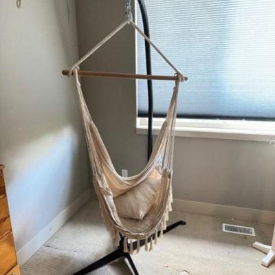 83" Tall Indoor/Outdoor Bohemian Hammock w/ Stand	
