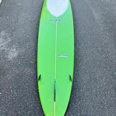 Isle Ecore Green Epoxy Surfboard w/ Bag - In Great Condition