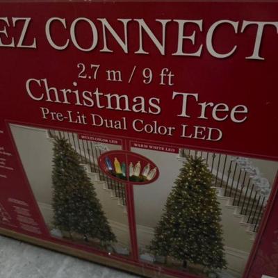 9ft Pre-Lit Dual Color LED Christmas Tree	