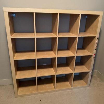 16-Cube Wooden Storage Unit	