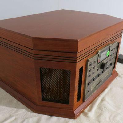 retro radio, cd, record, tape player
