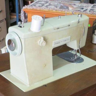 Sears sewing machine and wood cabinet