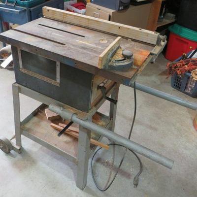 Craftsman 10" table saw on stand