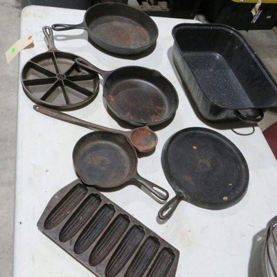 Lodge, Griswold and other brand cast iron cookware
