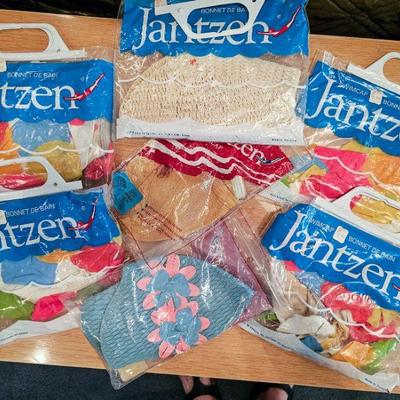 Vintage rubber swim bonnets