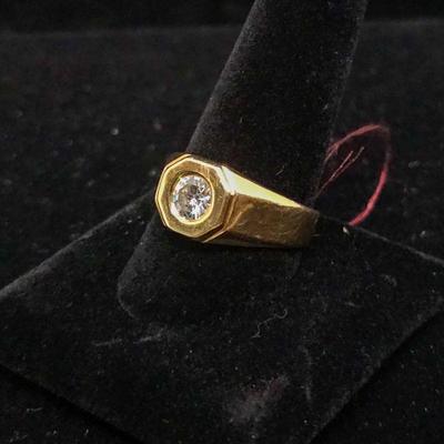 Men's 14k and diamond