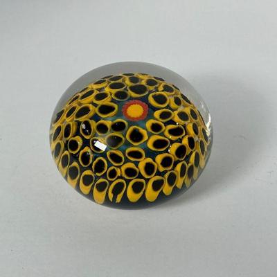 Studio Art Glass Paperweight - signed Jennifer Holms