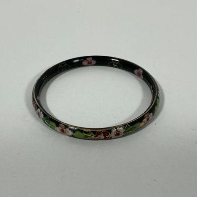 Asian Cloisonne' Bangle Bracelet