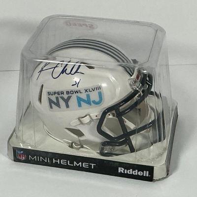 Signed Cam Chancellor Mini Helmet