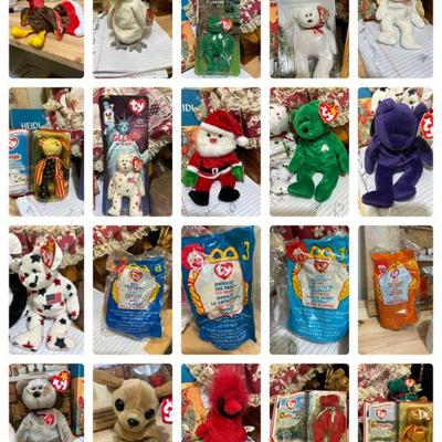 Lots of Beanie babies