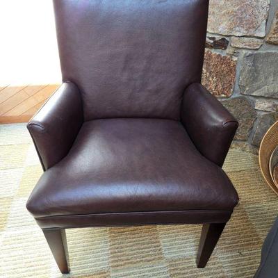 Crate & Barrel Leather Chair