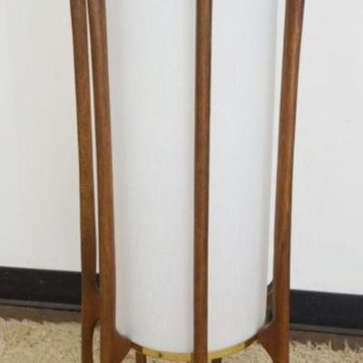 1116	MID CENTURY MODERN MODELINE WOOD LAMP DESIGNED BY ADRIAN PEARSALL, APPROXIMATELY 39 IN H, VERY CLEAN
