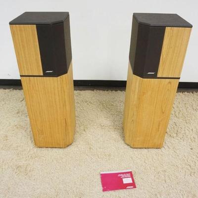 1245	BOSE SPEAKERS 10-2 SERIES II FLOOR STANDING AUDIOPHILE SPEAKERS, APPROXIMATELY 12 IN X 12 IN X 40 IN HIGH
