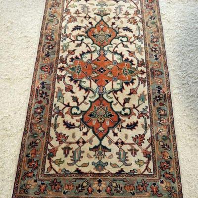 1178	PERSIAN WOOL RUG, APPROXIMATELY 59 IN X 35 IN
