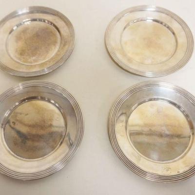 1097	STERLING SILVER PLATES. 4 - 6 1/2 IN, 10.2 OZT
