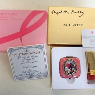 1198	ESTEE LAUDER JAY STRONGWATER LIPSTICK COMPACT *PINK REFLECTIONS DUET*
