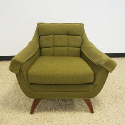 1143	VINTAGE MODERN UPHOLSTERED ARM CHAIR, APPROXIMATELY 33 IN X 34 IN X 31 IN H
