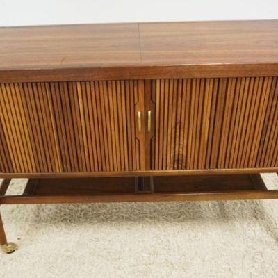 1120	DANISH WALNUT DRY BAR WITH TAMBOR DOORS, APPROXIMATELY 50 IN X 18 IN X 31 IN H
